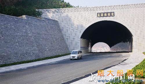 威海益海路隧道已竣工,不久将正式通车